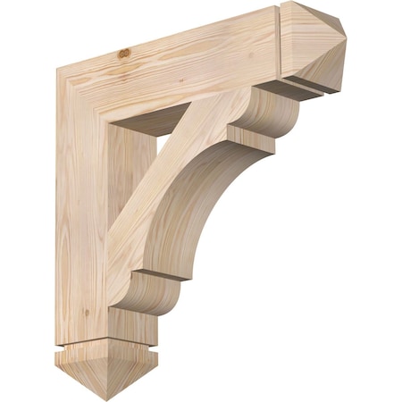 Ekena Millwork Olympic Arts & Crafts Smooth Bracket, Douglas Fir, 5 1/2"W x 26"D x 26"H BKT06X26X26OLY03SDF